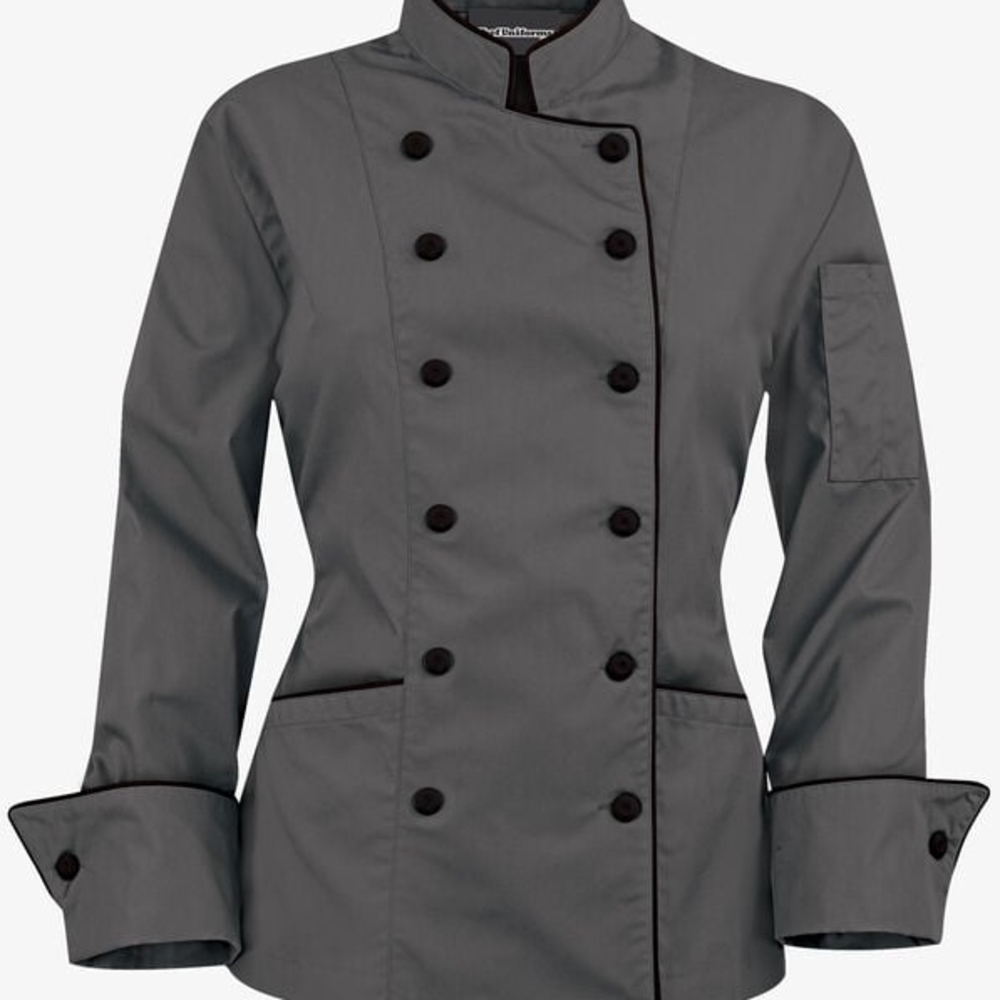 Women's Gray Double-Breasted Jacket